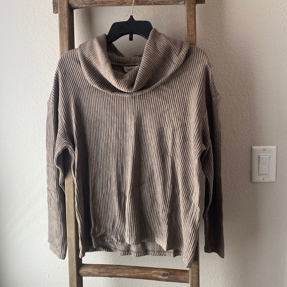 NWT - Rachel Zoe tan cowl neck sweater - Picture 1 of 5
